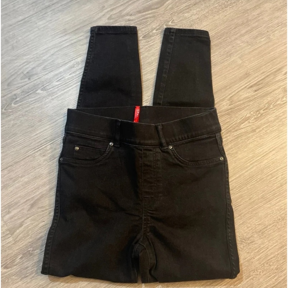 SPANX Ankle Skinny Stretch Black Jeans Size S Retail $128